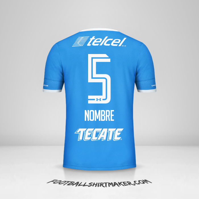 Camiseta Cruz Azul 2016/17 -  nombre - 5