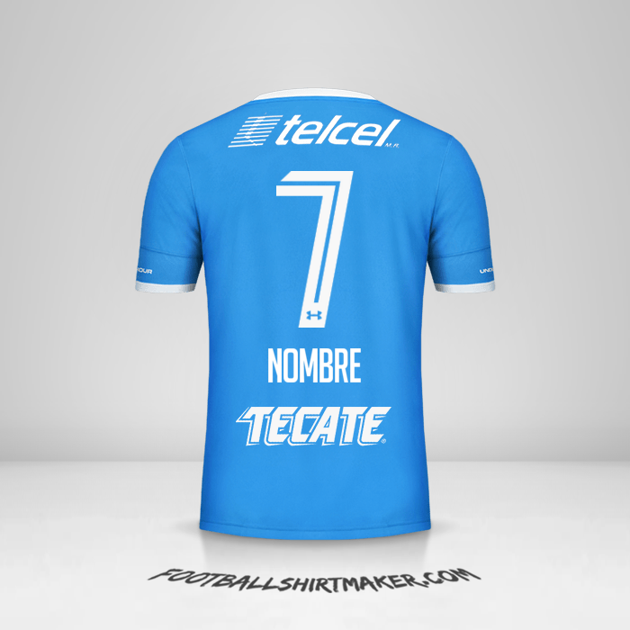 Camiseta Cruz Azul 2016/17 -  nombre - 7