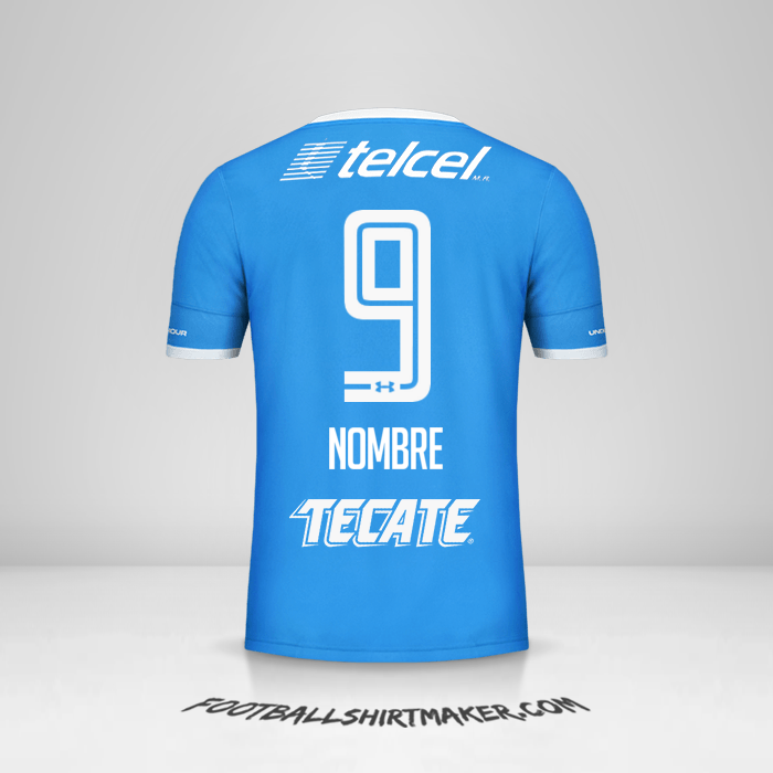 Jersey Cruz Azul 2016/17 -  nombre - 9