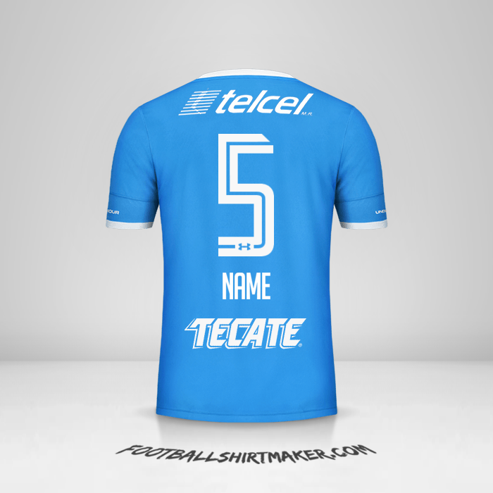 Jersey Cruz Azul 2016/17 -  name - 5