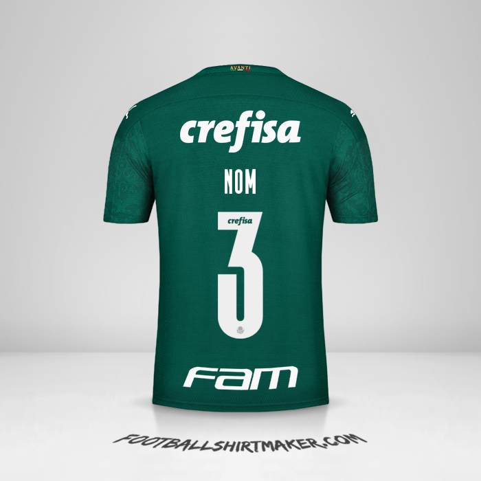 Maillot Palmeiras Libertadores 2020 -  nom - 3