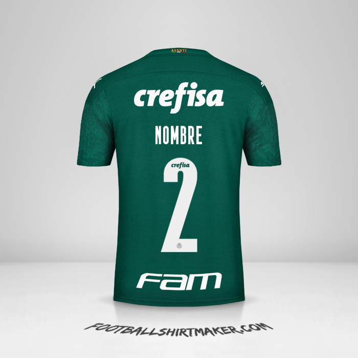 Camiseta Palmeiras Libertadores 2020 -  nombre - 2