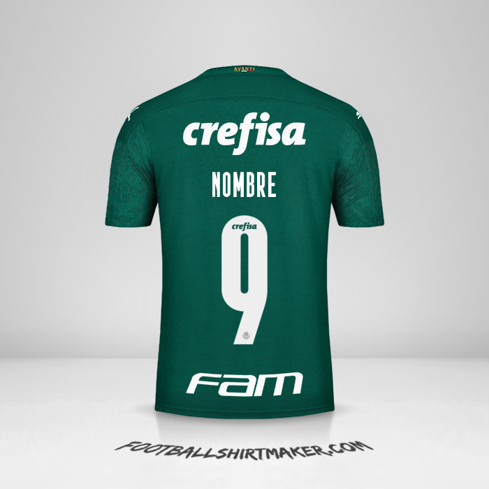 Camiseta Palmeiras Libertadores 2020 -  nombre - 9