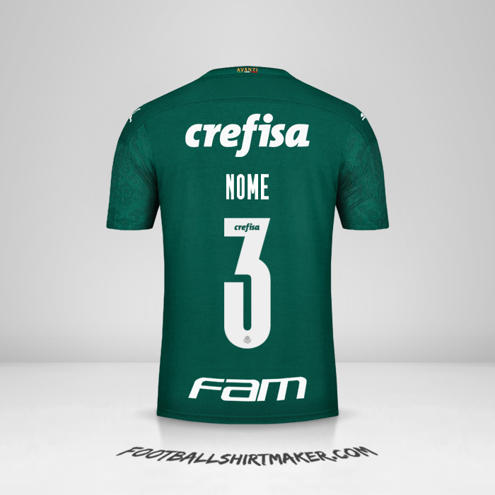 Camisa Palmeiras Libertadores 2020 -  nome - 3