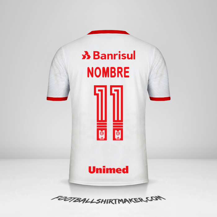 Camiseta Internacional 2020 Visita -  nombre - 11