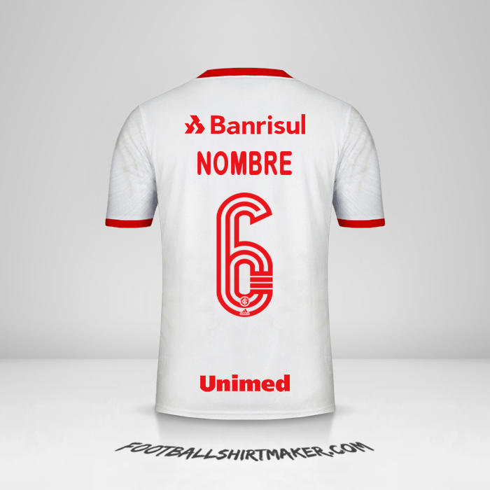 Camiseta Internacional 2020 Visita -  nombre - 6