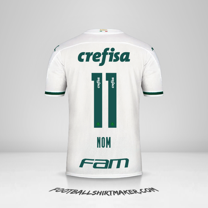 Maillot Palmeiras 2020 Extérieur -  nom - 11