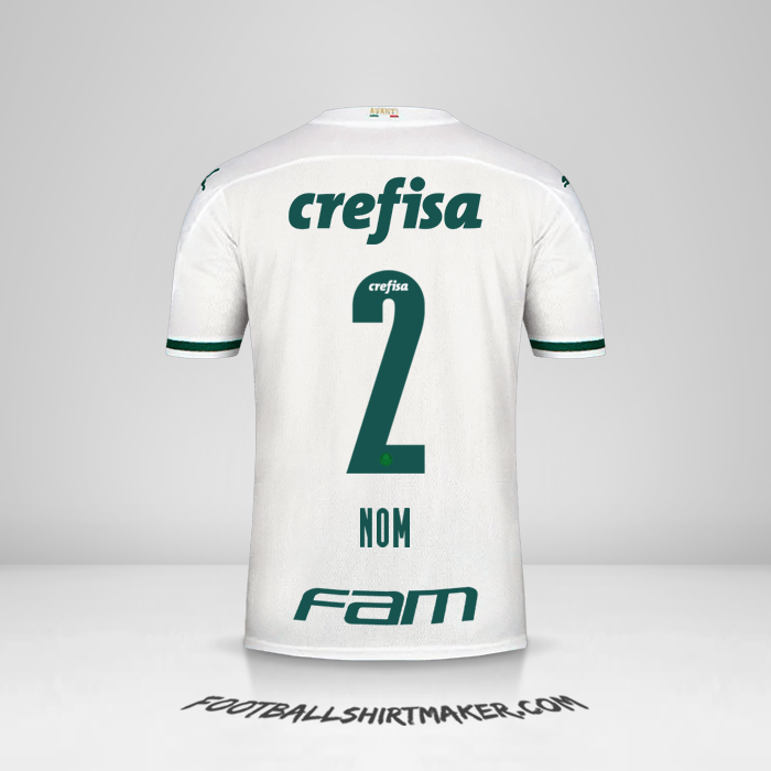 Maillot Palmeiras 2020 Extérieur -  nom - 2