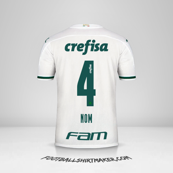 Maillot Palmeiras 2020 Extérieur -  nom - 4
