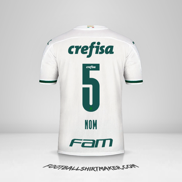 Maillot Palmeiras 2020 Extérieur -  nom - 5