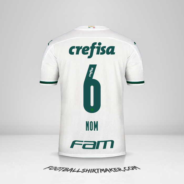 Maillot Palmeiras 2020 Extérieur -  nom - 6