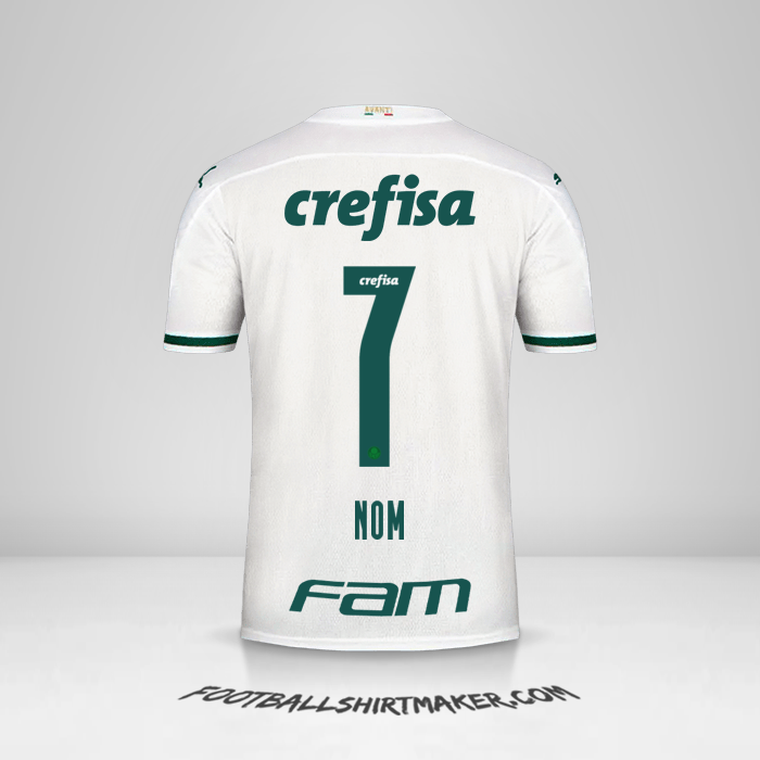 Maillot Palmeiras 2020 Extérieur -  nom - 7