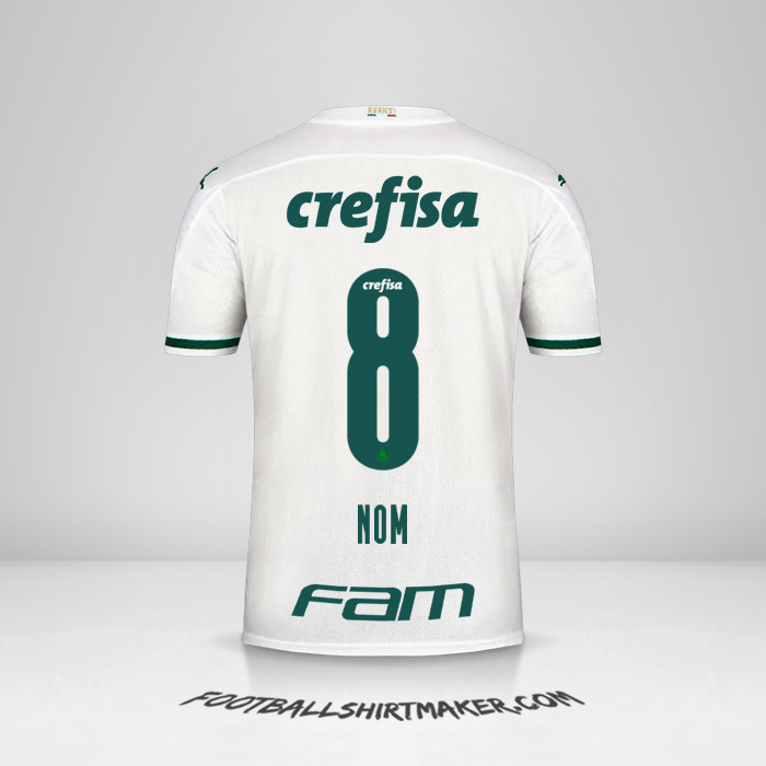 Maillot Palmeiras 2020 Extérieur -  nom - 8