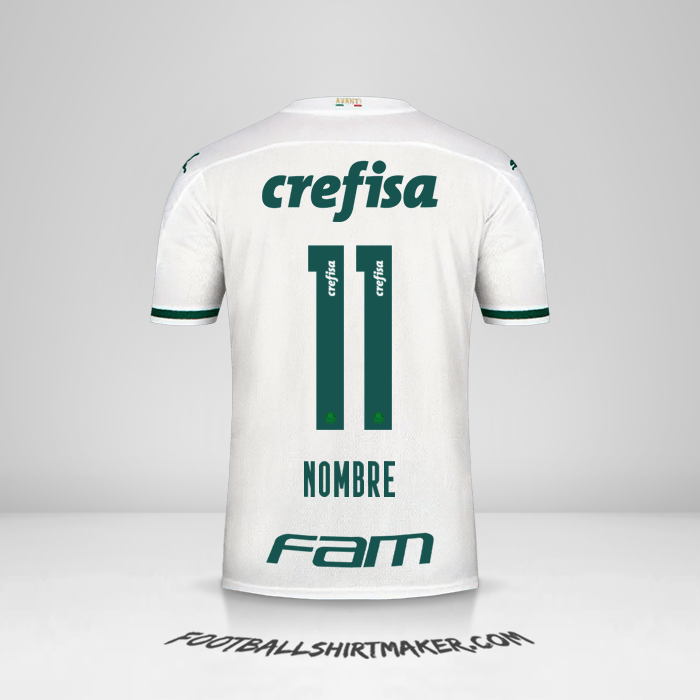 Jersey Palmeiras 2020 Visita -  nombre - 11