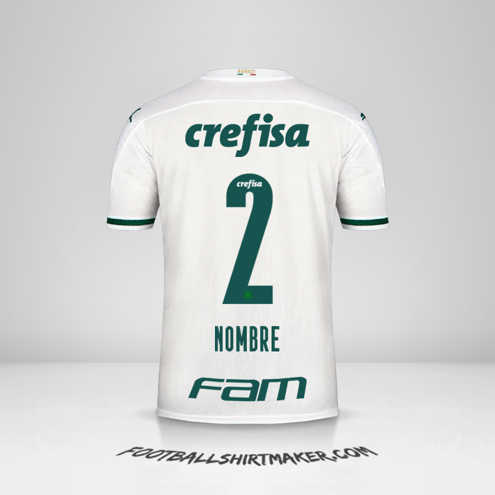 Camiseta Palmeiras 2020 Visita -  nombre - 2