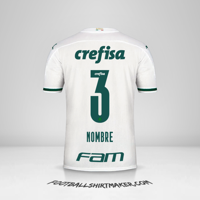 Camiseta Palmeiras 2020 Visita -  nombre - 3