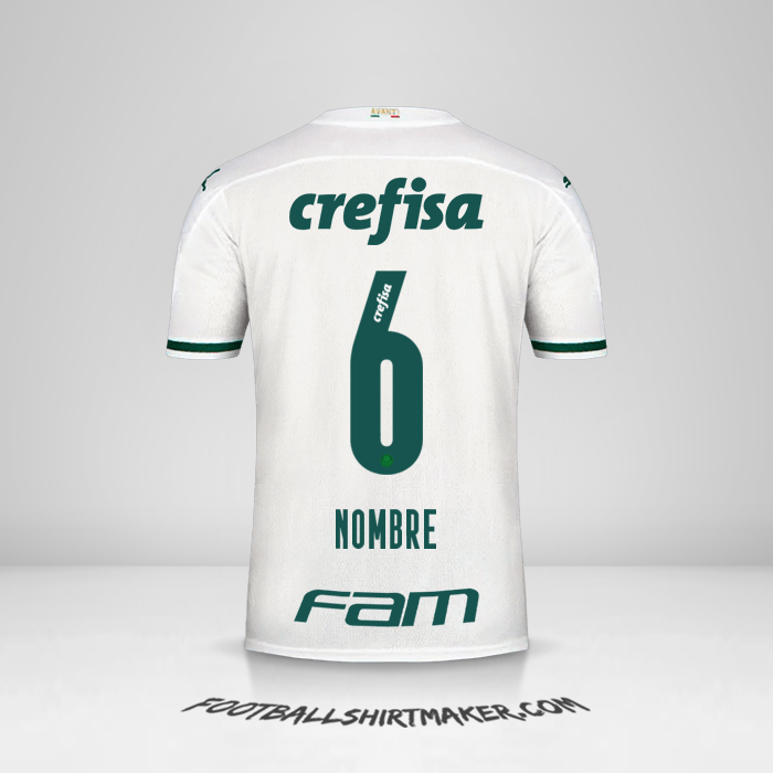 Camiseta Palmeiras 2020 Visita -  nombre - 6