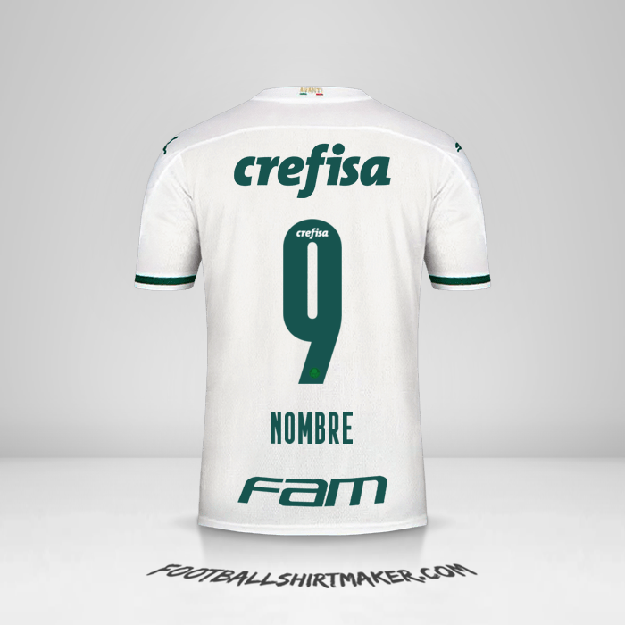 Camiseta Palmeiras 2020 Visita -  nombre - 9