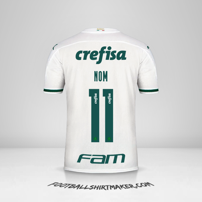 Maillot Palmeiras Libertadores 2020 Extérieur -  nom - 11