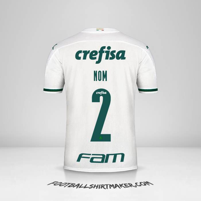 Maillot Palmeiras Libertadores 2020 Extérieur -  nom - 2