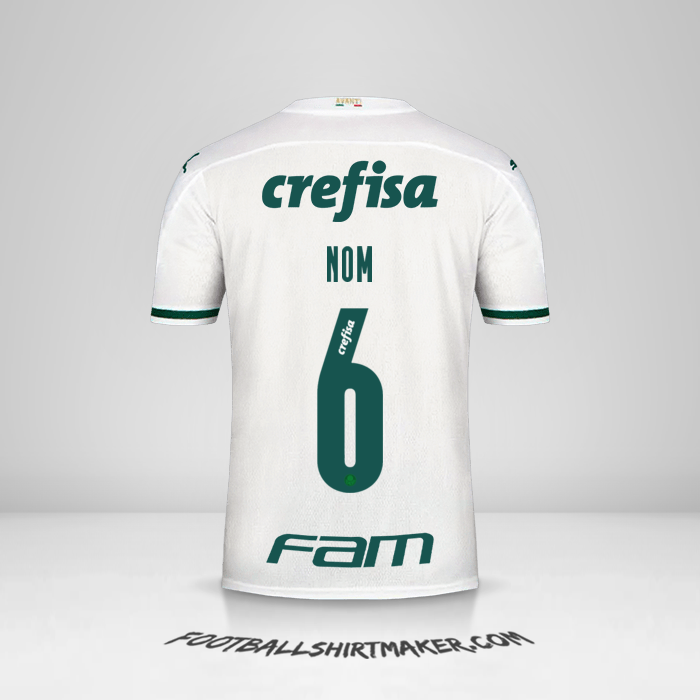 Maillot Palmeiras Libertadores 2020 Extérieur -  nom - 6