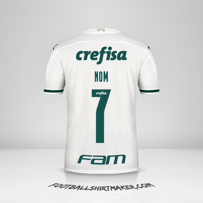 Maillot Palmeiras Libertadores 2020 Extérieur -  nom - 7