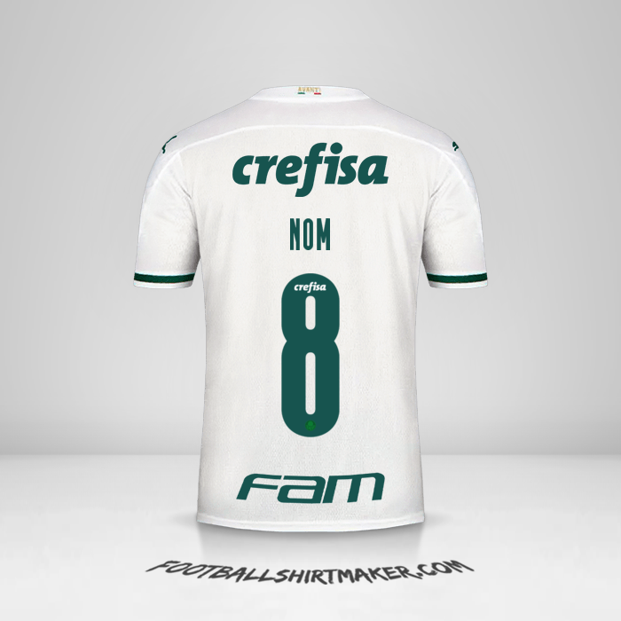 Maillot Palmeiras Libertadores 2020 Extérieur -  nom - 8