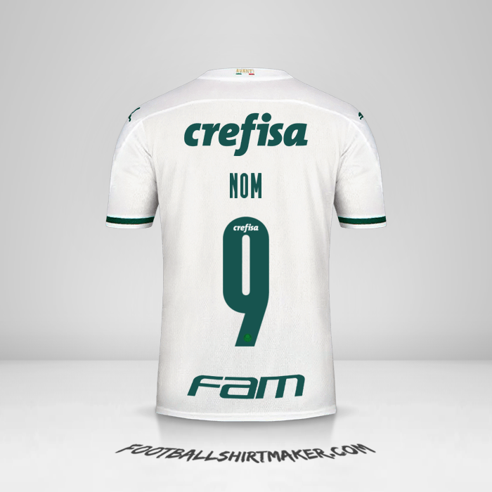 Maillot Palmeiras Libertadores 2020 Extérieur -  nom - 9