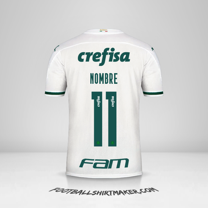 Camiseta Palmeiras Libertadores 2020 Visita -  nombre - 11