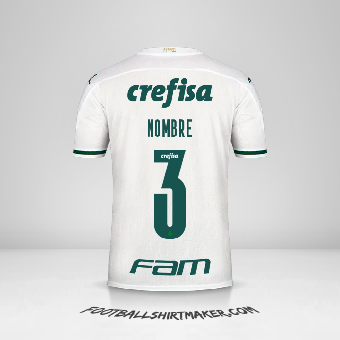 Camiseta Palmeiras Libertadores 2020 Visita -  nombre - 3