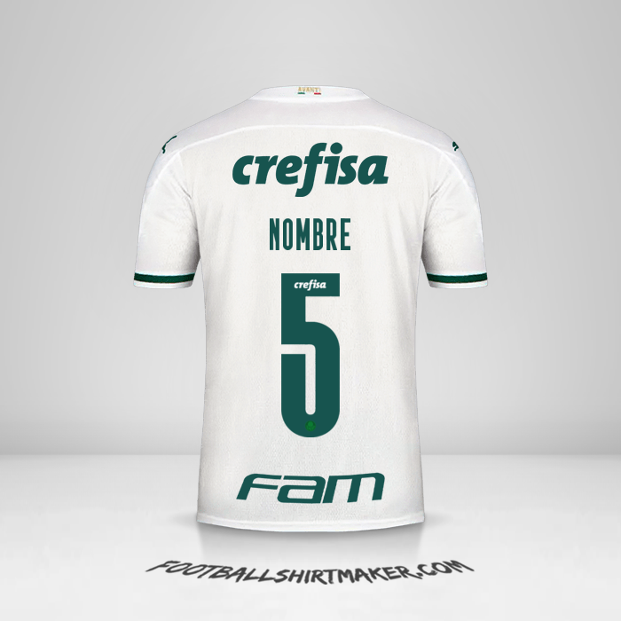 Camiseta Palmeiras Libertadores 2020 Visita -  nombre - 5