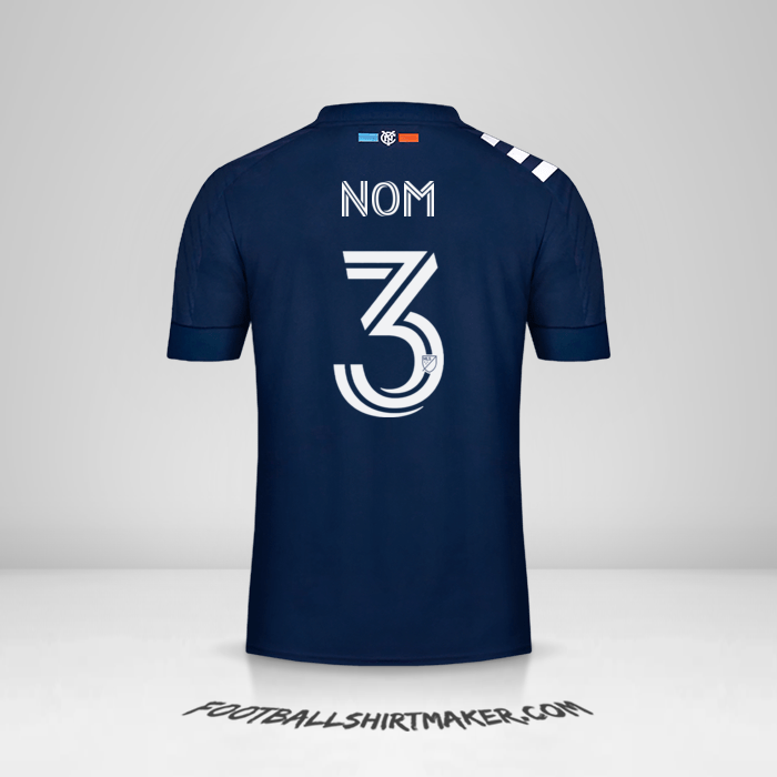 Maillot New York City FC 2020 Extérieur -  nom - 3