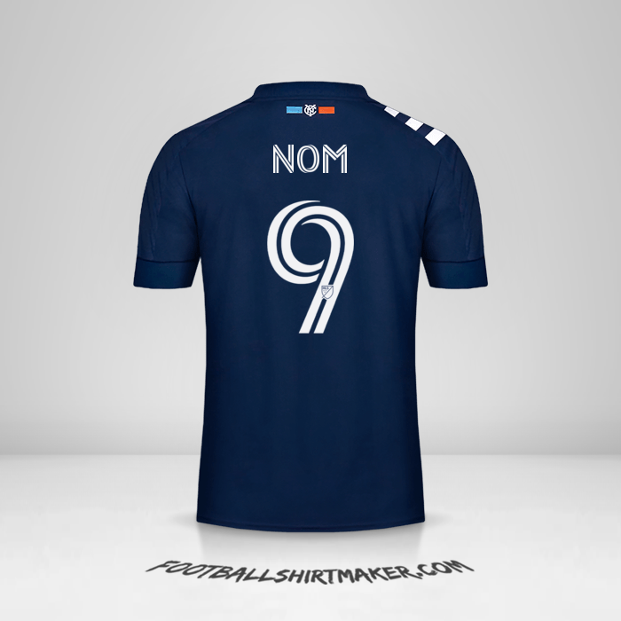 Maillot New York City FC 2020 Extérieur -  nom - 9