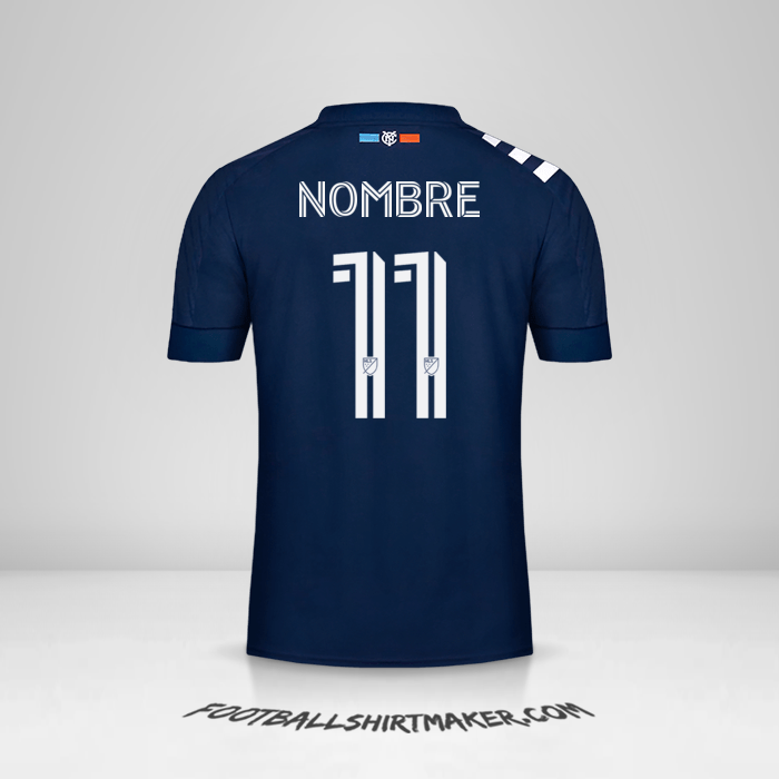 Jersey New York City FC 2020 Visita -  nombre - 11