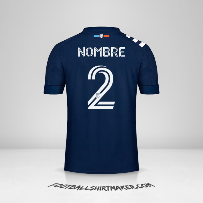 Camiseta New York City FC 2020 Visita -  nombre - 2