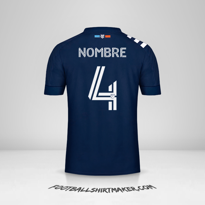 Jersey New York City FC 2020 Visita -  nombre - 4