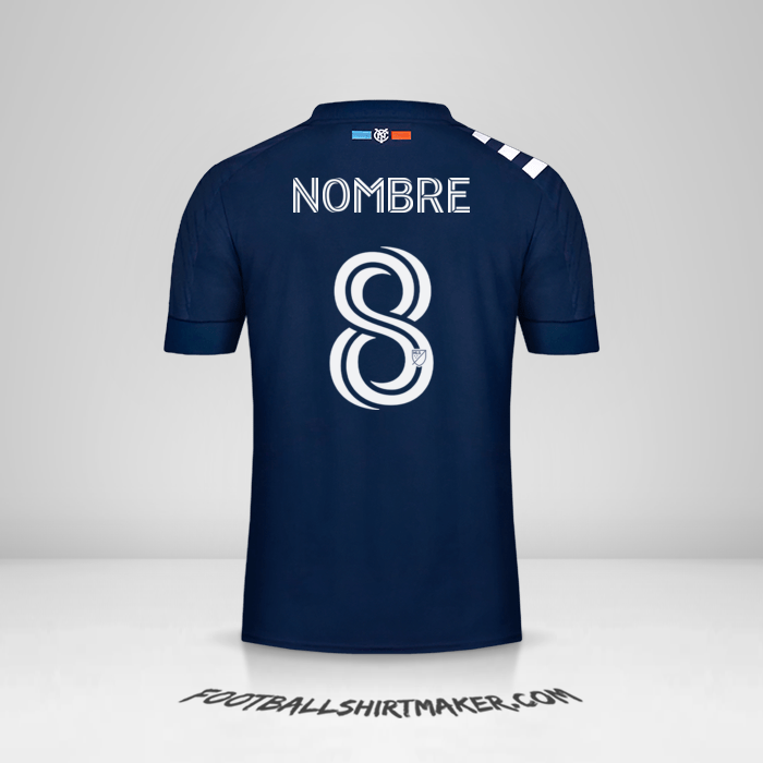 Camiseta New York City FC 2020 Visita -  nombre - 8
