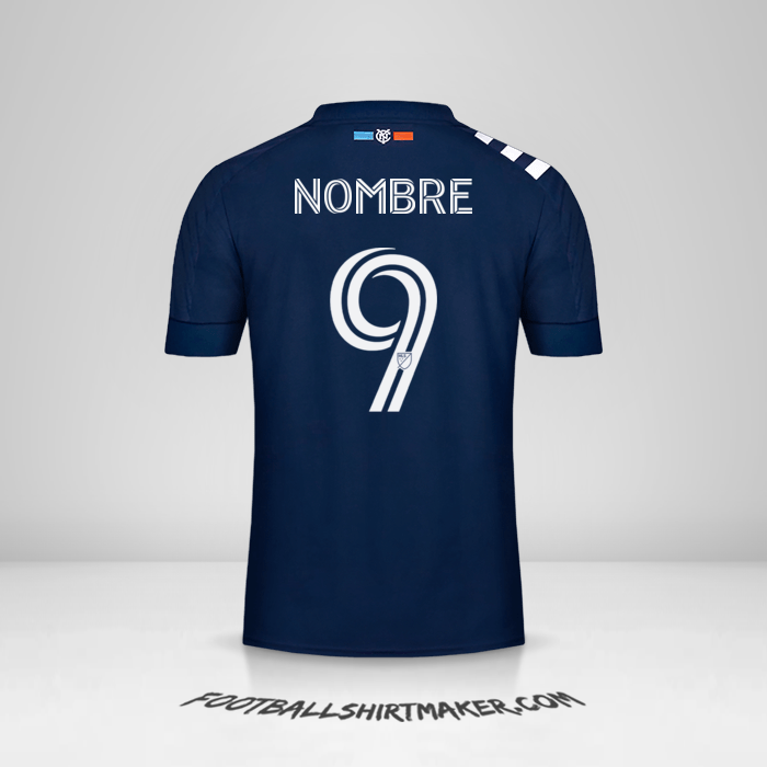 Camiseta New York City FC 2020 Visita -  nombre - 9