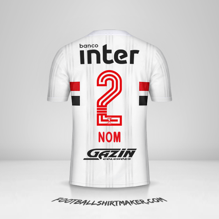 Maillot Sao Paulo FC 2020/21 -  nom - 2
