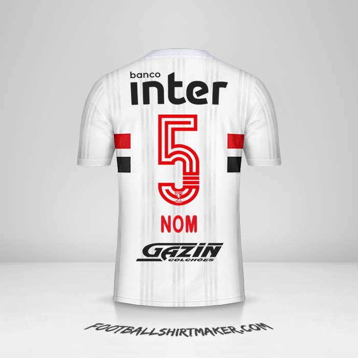 Maillot Sao Paulo FC 2020/21 -  nom - 5
