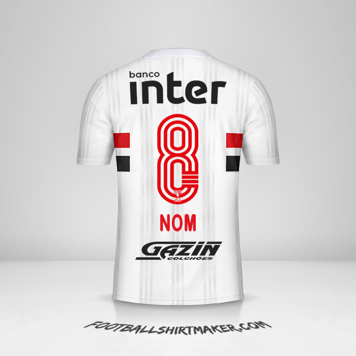 Maillot Sao Paulo FC 2020/21 -  nom - 8