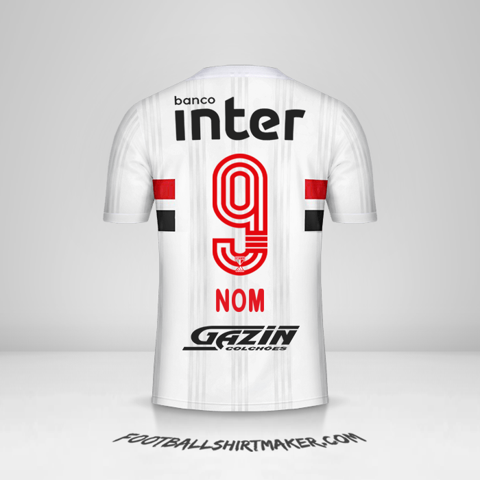Maillot Sao Paulo FC 2020/21 -  nom - 9