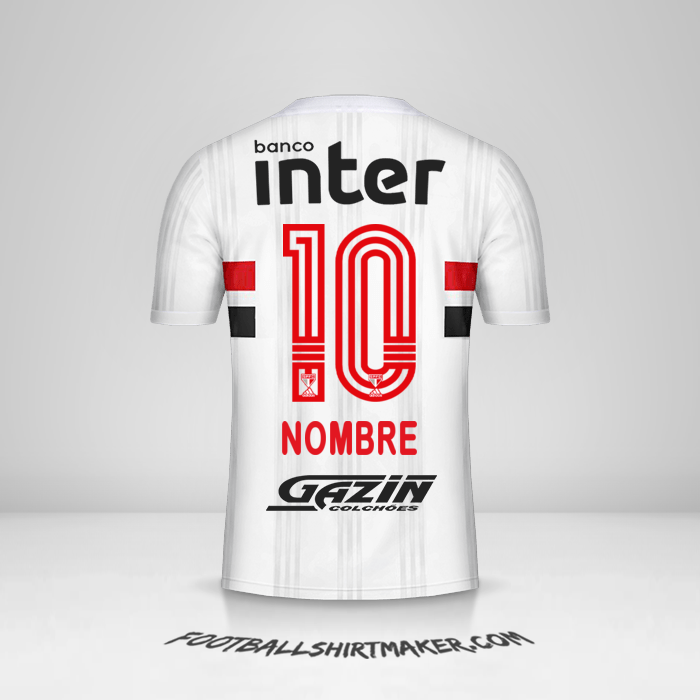 Camiseta Sao Paulo FC 2020/21 -  nombre - 10