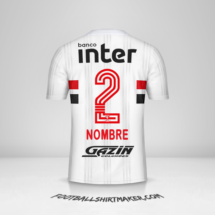 Camiseta Sao Paulo FC 2020/21 -  nombre - 2