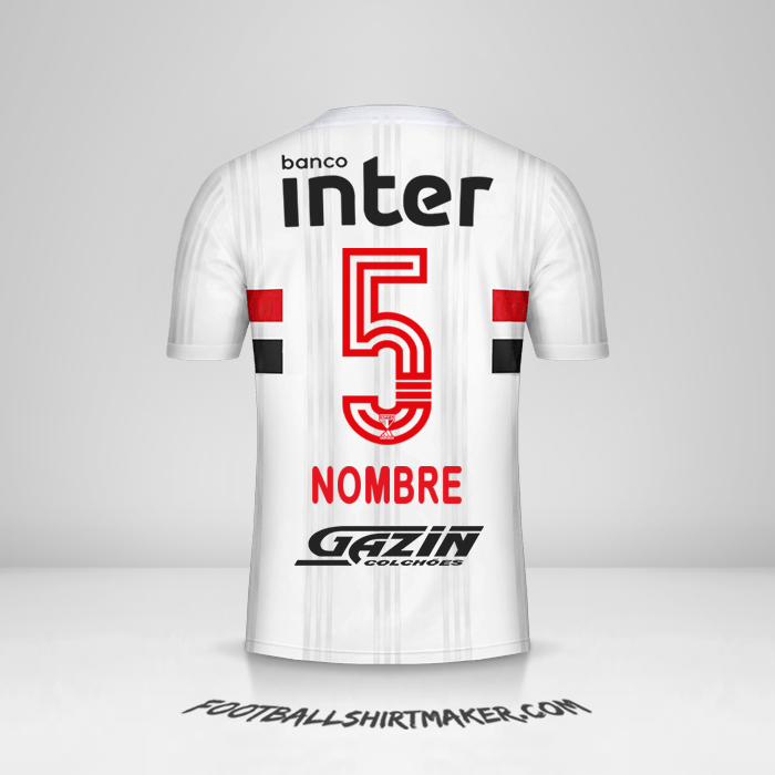 Camiseta Sao Paulo FC 2020/21 -  nombre - 5