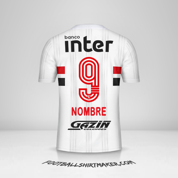 Jersey Sao Paulo FC 2020/21 -  nombre - 9
