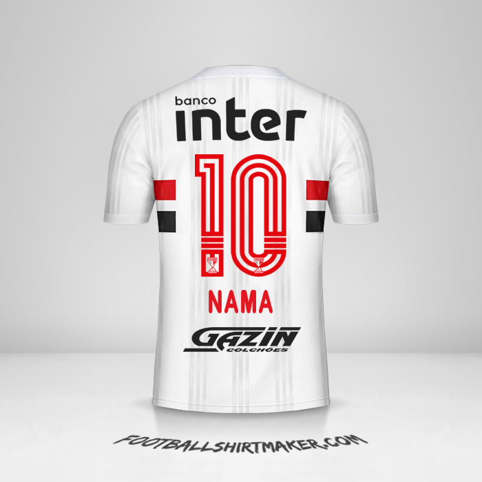 Jersey Sao Paulo FC 2020/21 -  nama - 10