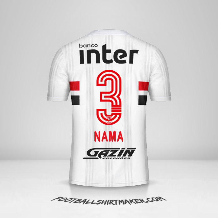 Jersey Sao Paulo FC 2020/21 -  nama - 3