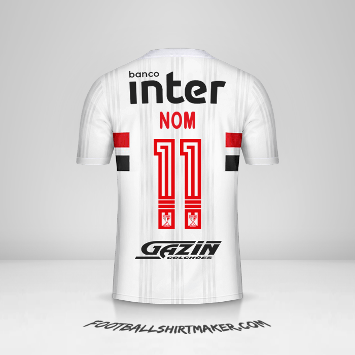 Maillot Sao Paulo FC Libertadores 2020 -  nom - 11