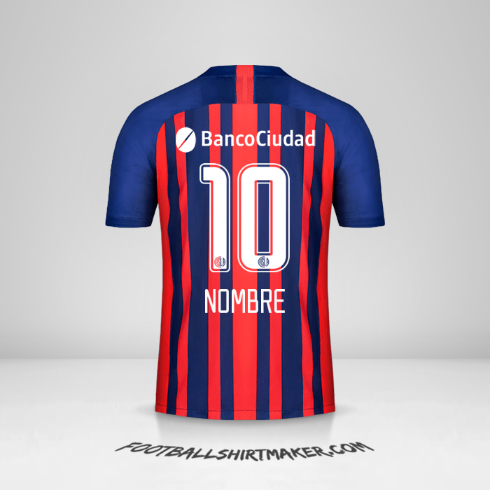 Jersey San Lorenzo 2020 -  nombre - 10